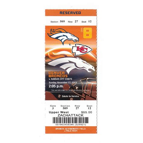 denver broncos football tickets 2017